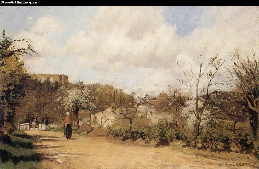 Camille Pissarro Spring in Louveciennes